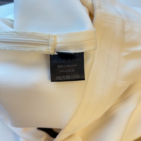 VICTOR ALFARO Straight Leg Cream Trousers, 4 - Picture 5 of 7